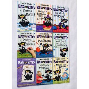 Bad Kitty Box Set 7 Books + Journal Nick Bruel Kids Set Complete
